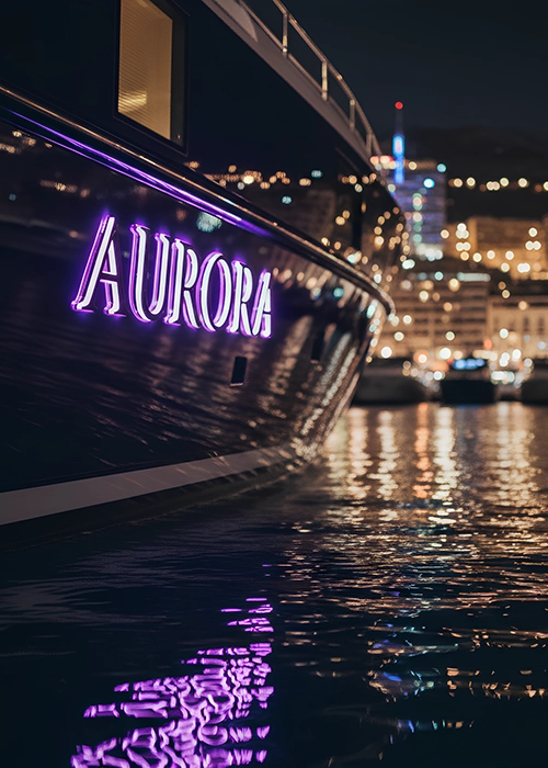 Illuminated Boat Sign